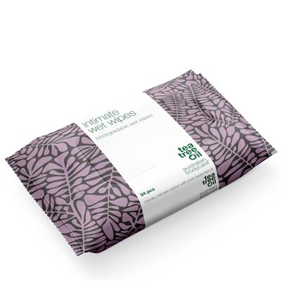 Intim Vådservietter med Tea Tree Oil 24 stk. . til