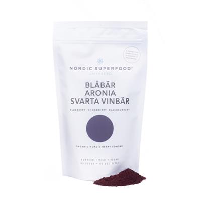 Nordic Superfood Berry Powder, Blue, blueberry, 80g