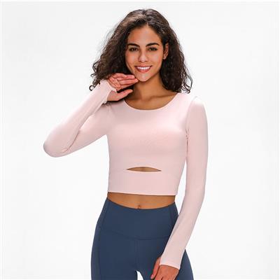Nordic-wellness Cutout Long Sleeve - Soft Pink - M
