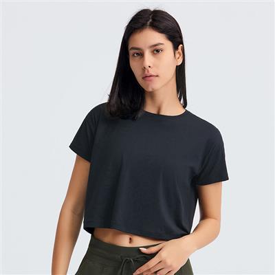 Nordic-wellness Active Crop Tee - Black - M