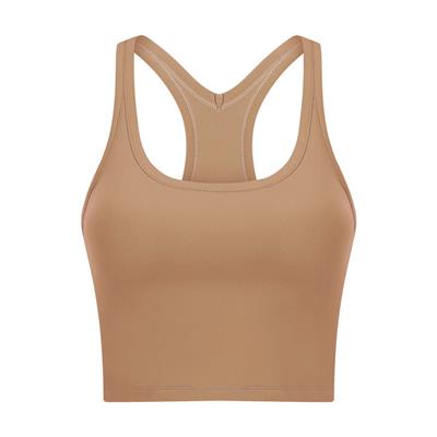 Nordic-wellness Pure Crop Top - Soft Brown - L