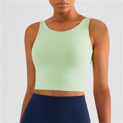 Nordic-wellness Active Longline Sports Bra - Aloe Green - L
