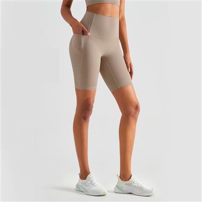 Nordic-wellness Flow Pocket Shorts - Sandstone - L