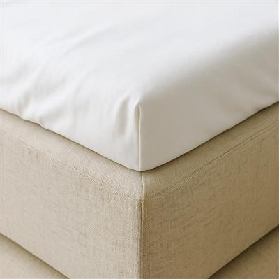 Kuvertlagen i bambus - Hvid - 180 x 200 x 8 cm